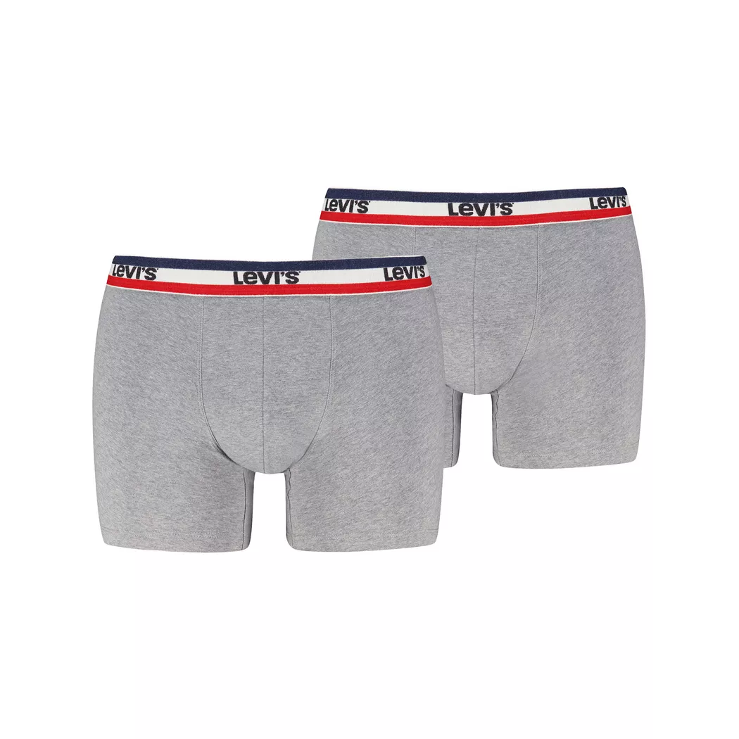 Levi's® - Duopack, Pantys, für Herren, Grau Melange, Größe S