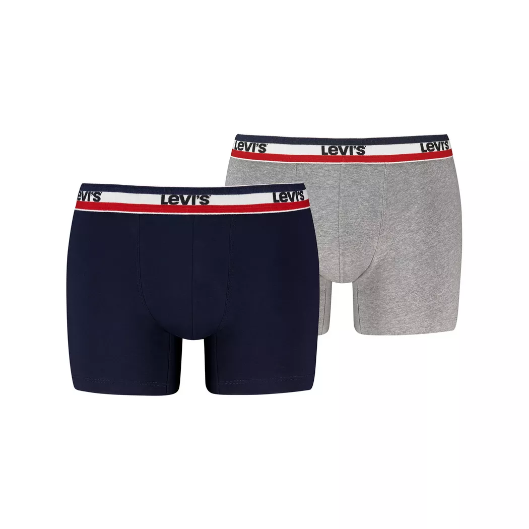 Levi´s Underwear Boxers 701238426 2 Unités Green / Grey Melange S Homme 2