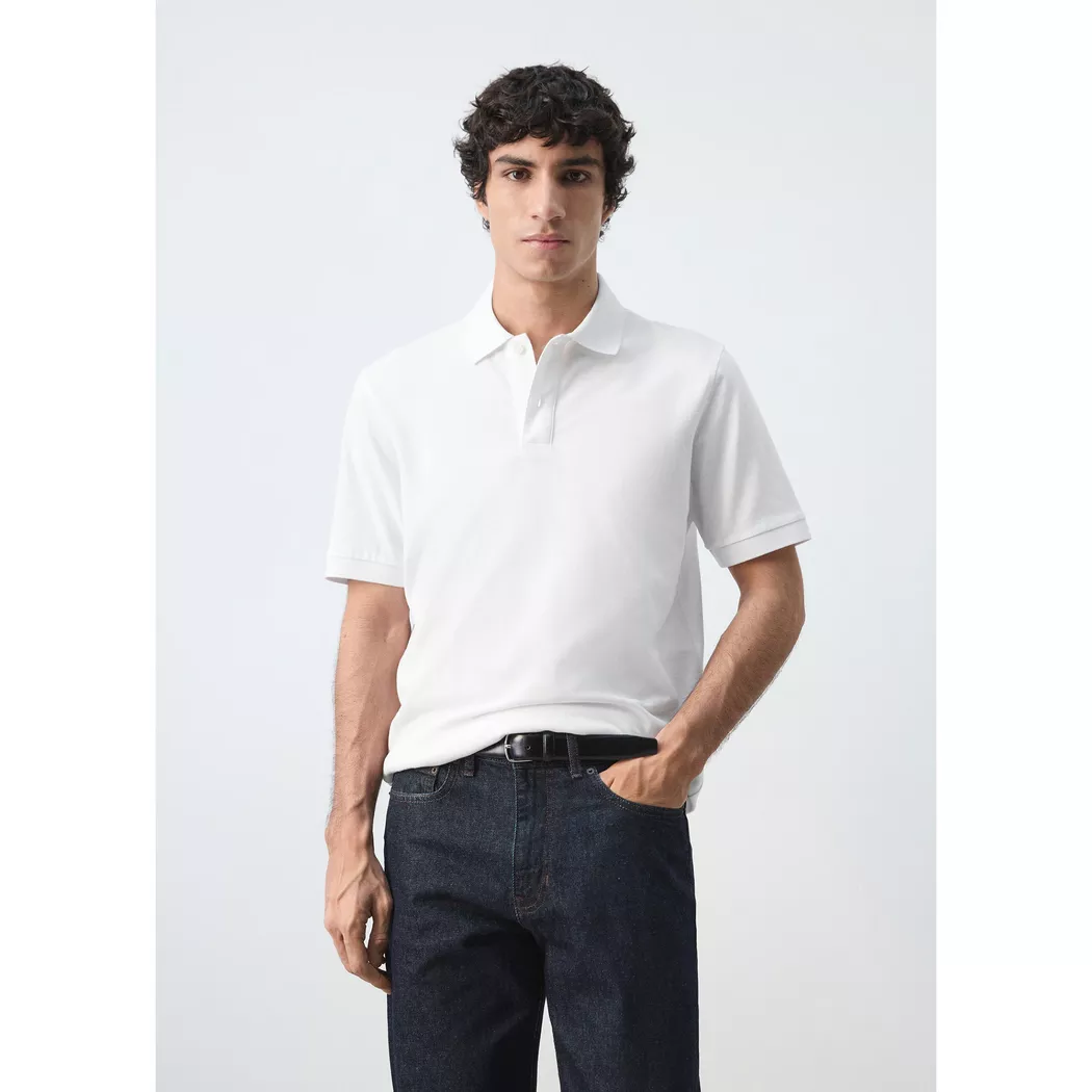 Mango Man - Polo Shirt, für Herren, Weiss, Größe 22