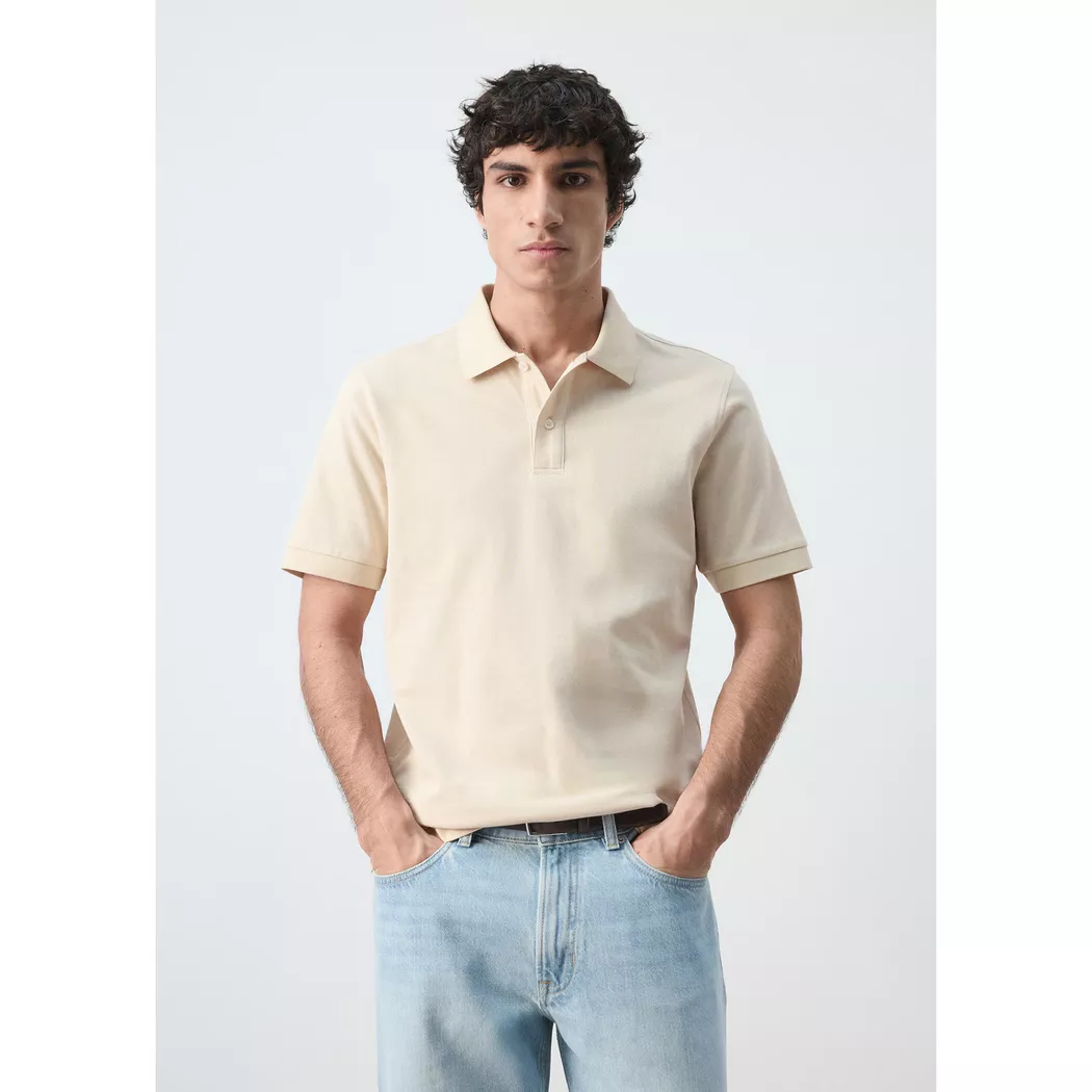 Mango Man - Polo Shirt, für Herren, Staub, Größe 22