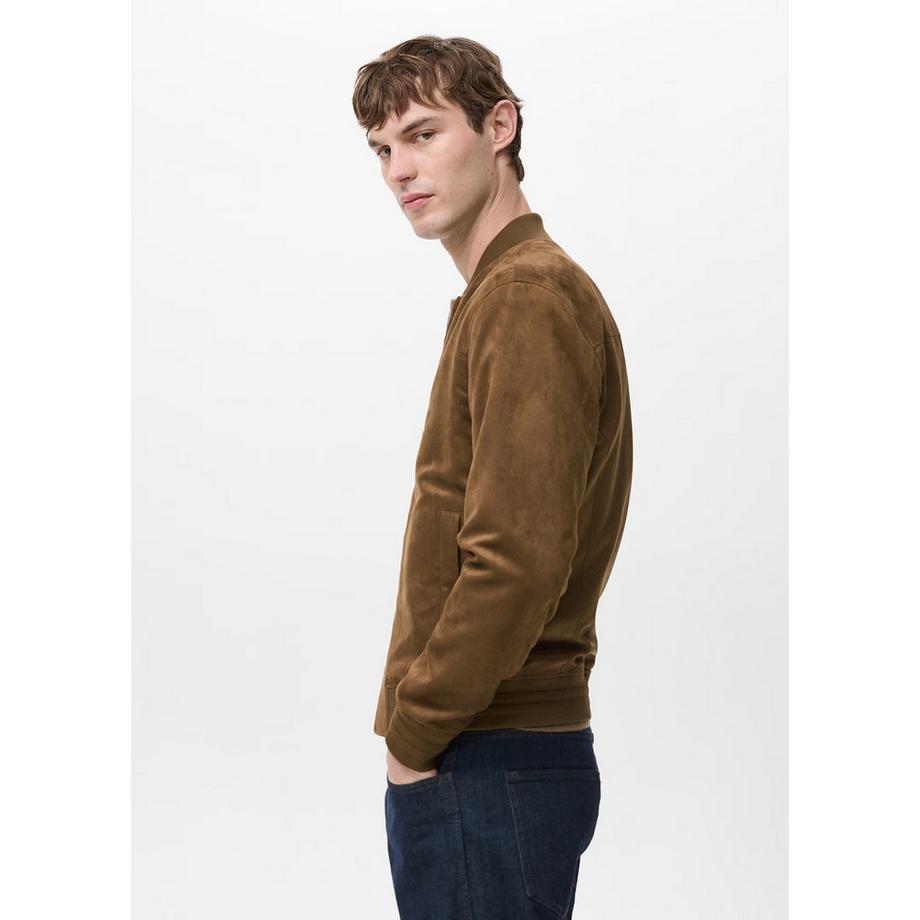 Mango Man Bero Blouson Bomber en Daim  