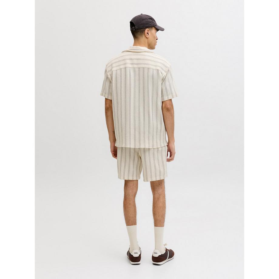 JACK & JONES Jorcoba Stripe Resort Camicia Maniche Corte  