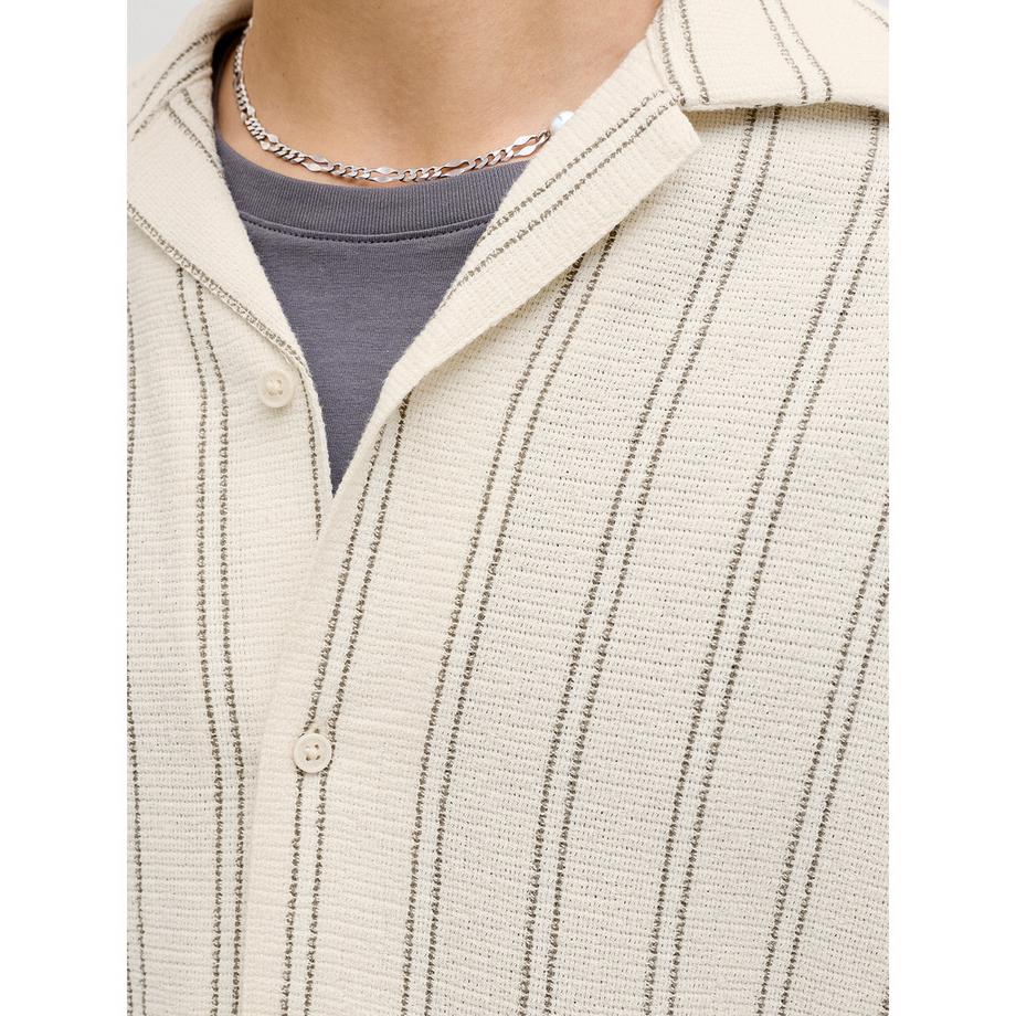 JACK & JONES Jorcoba Stripe Resort Camicia Maniche Corte  