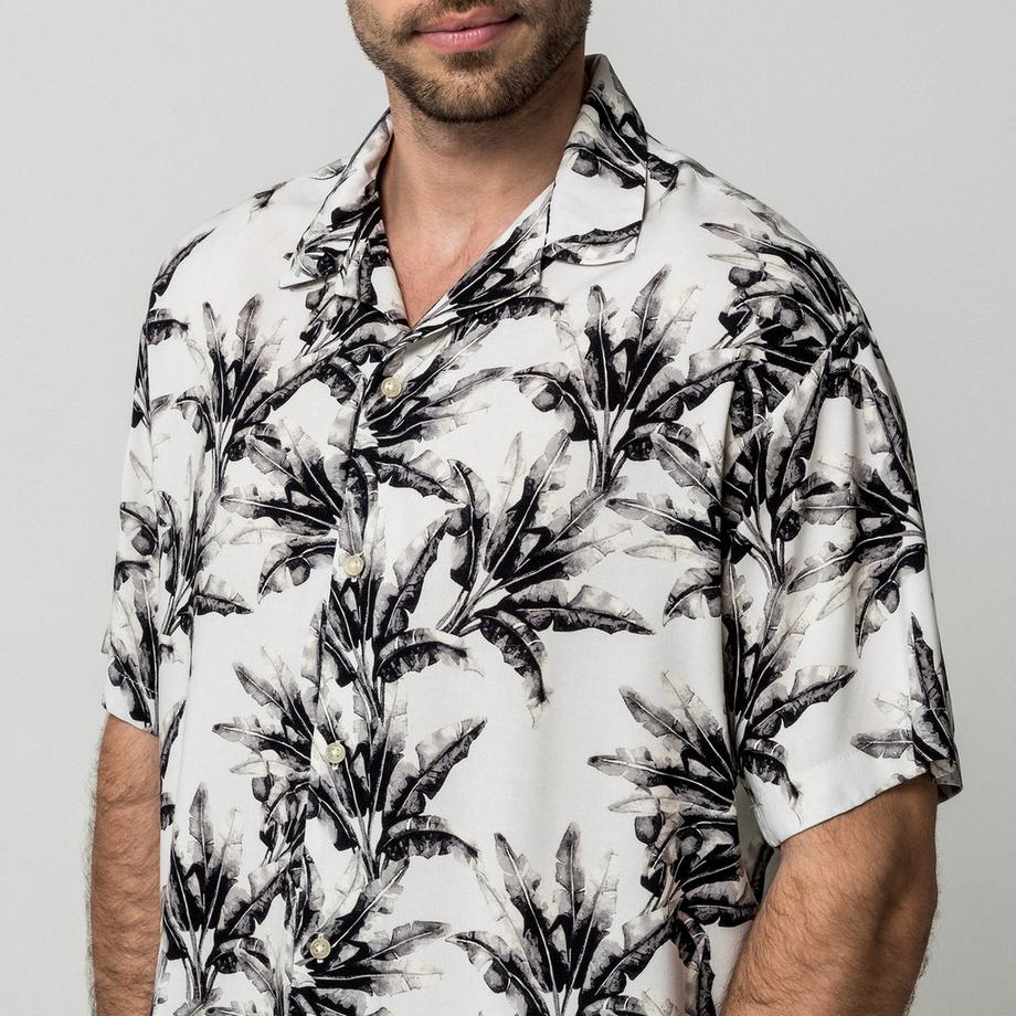 JACK & JONES Chemise à manches courtes à motif floral  