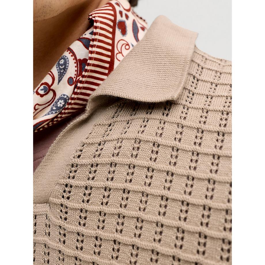 JACK & JONES Gestricktes Regular Fit Polo Shirt  
