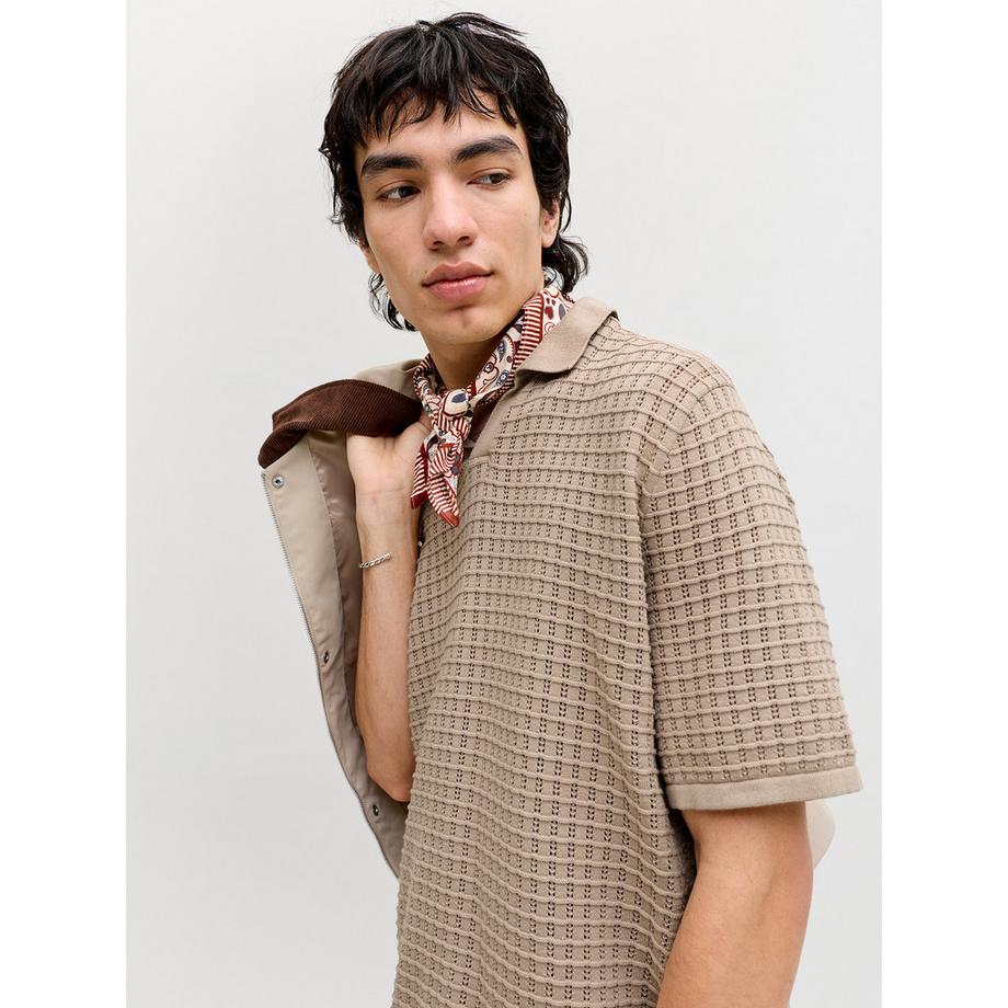 JACK & JONES Gestricktes Regular Fit Polo Shirt  