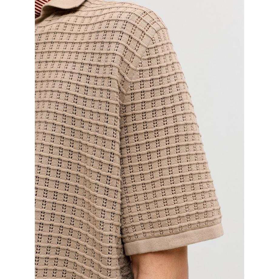 JACK & JONES Gestricktes Regular Fit Polo Shirt  