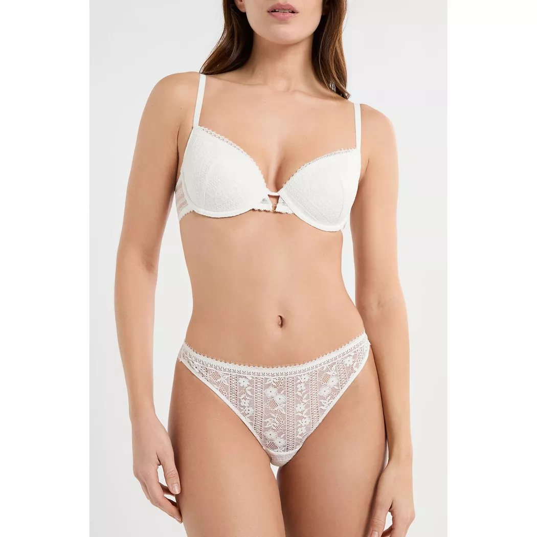 Etam - Tanga, für Damen, Ecru Größe 36 3
