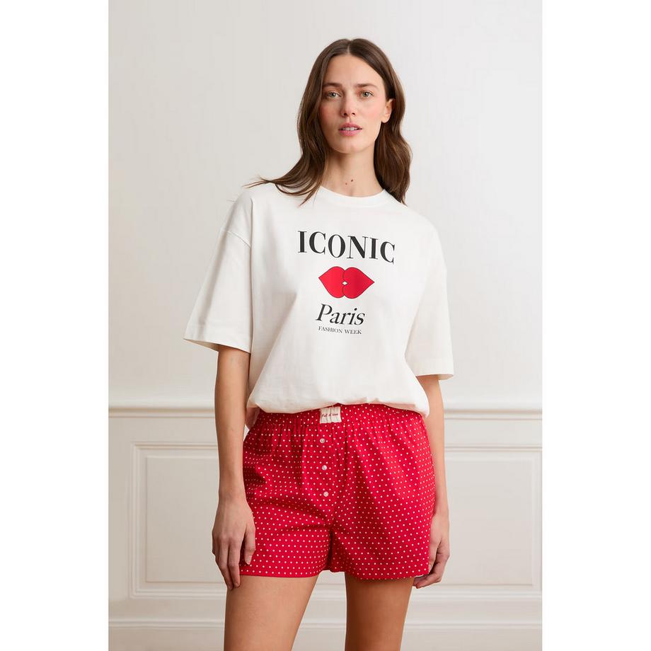 Etam Short de pyjama à pois  