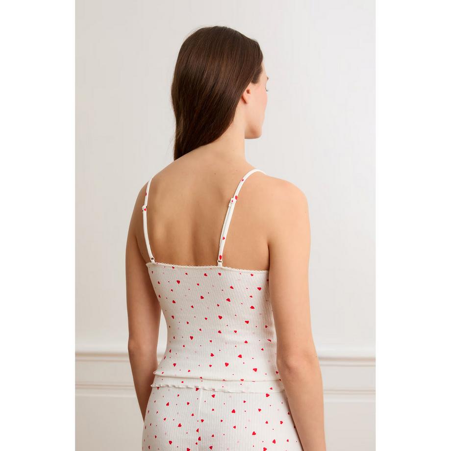 Etam Top sans manches à imprimé cœurs  