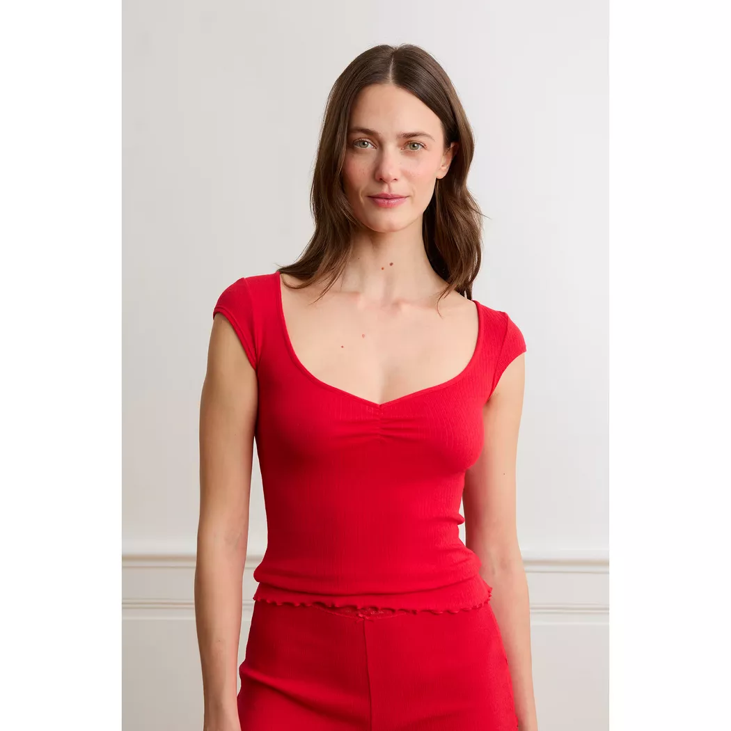 Etam - Top, für Damen, Rot, Größe S