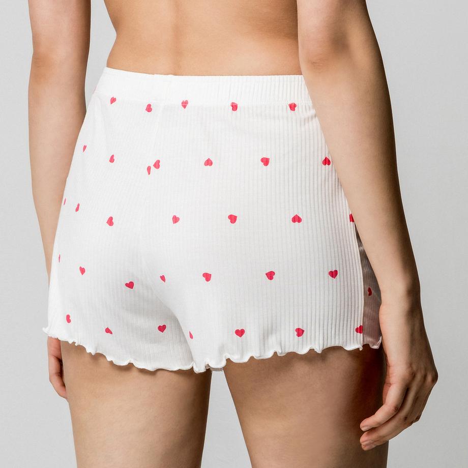 LASCANA Set Pigiama Shorty Stampa Cuori  
