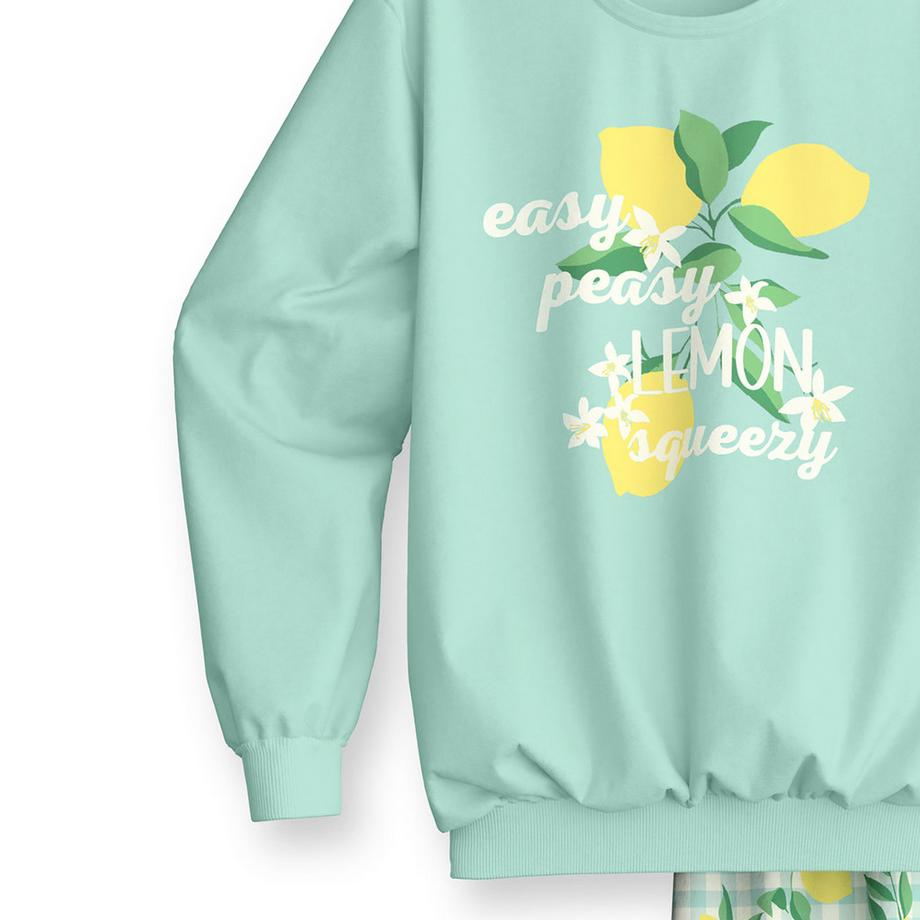 CALIDA Pyjama mit Zitronenprint  