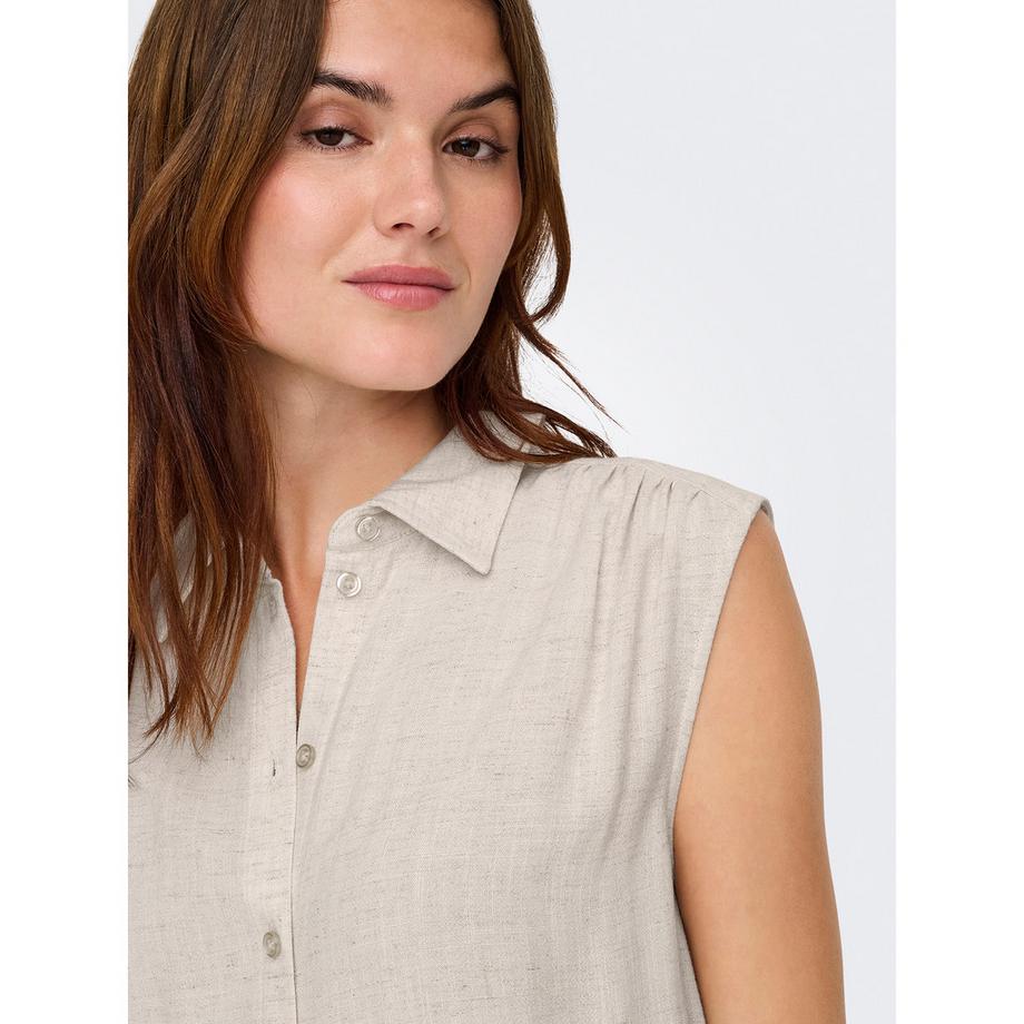 ONLY Chemisier sans Manches avec Col  