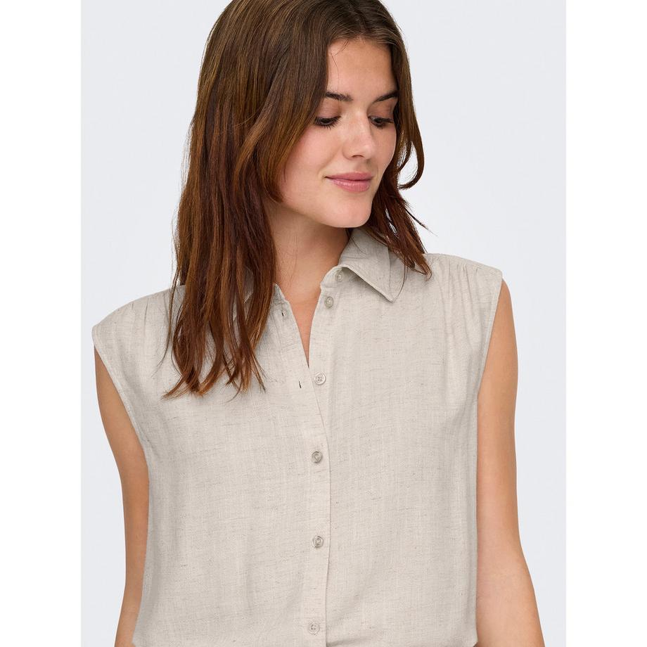 ONLY Chemisier sans Manches avec Col  