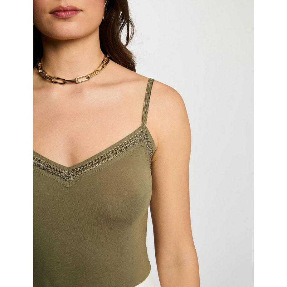 MORGAN V-Ausschnitt Camisole T-Shirt  