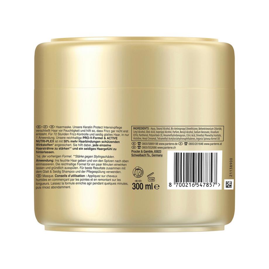 PANTENE  Masque capillaire Pro-V Lisse & Soyeux Kératine Protect 