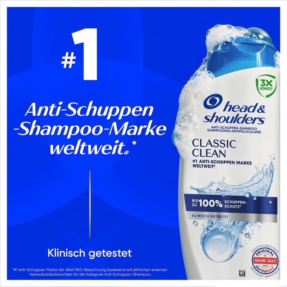 head & shoulders  Shampooing antipelliculaire Classic Clean 