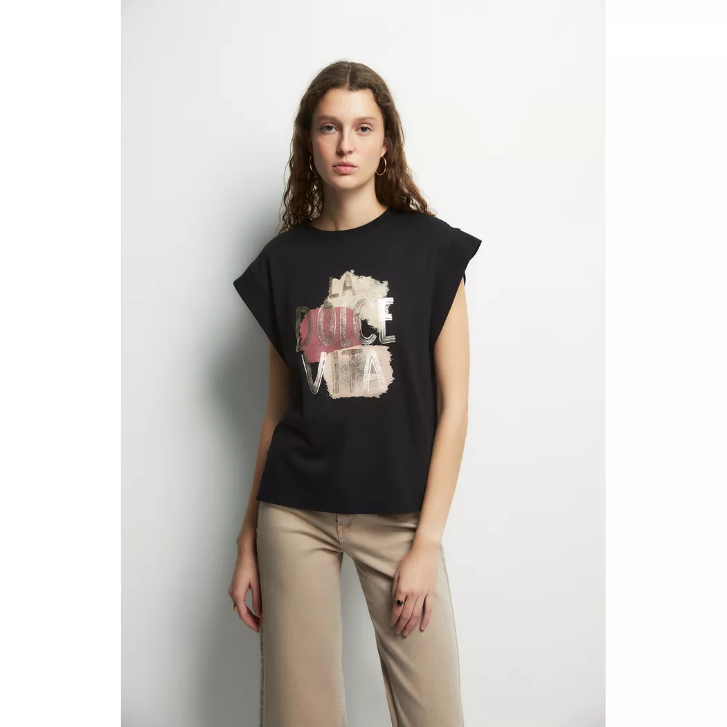 Sfera - T-Shirt, für Damen, Black, Größe L