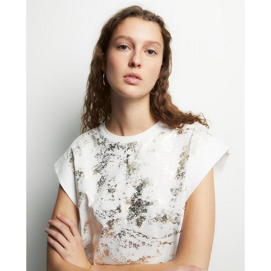 Sfera T-Shirt mit Leopardenprint  