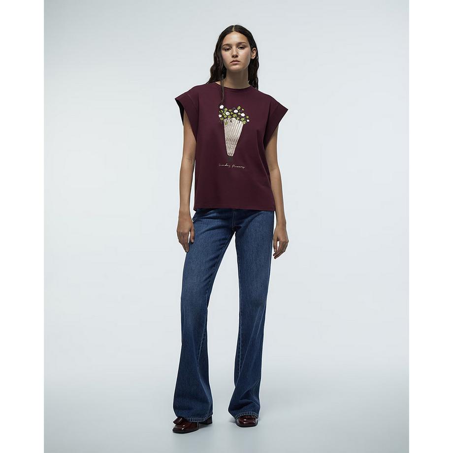 Sfera T-shirt à Imprimé Métallique  