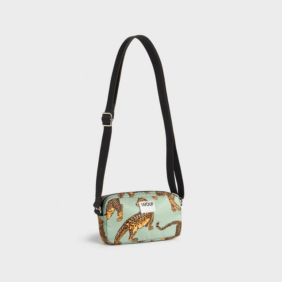Wouf Petit sachet Emerald Leopard 