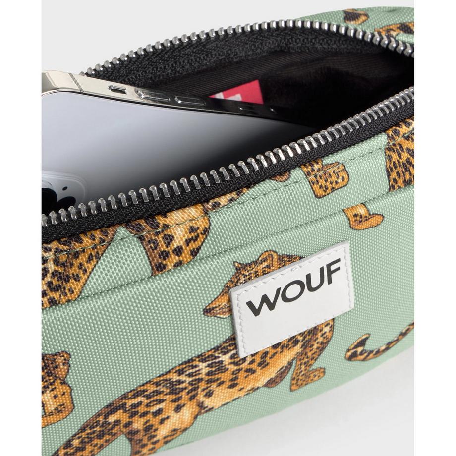 Wouf Petit sachet Emerald Leopard 