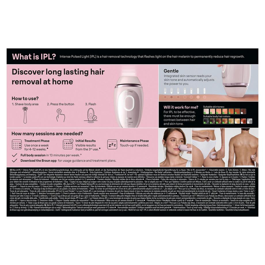 BRAUN IPL Haarentfernungsgerät Silk-expert Pro IPL 1100 