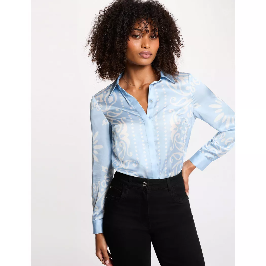 Morgan - Hemd, für Damen, Blau, Größe 42