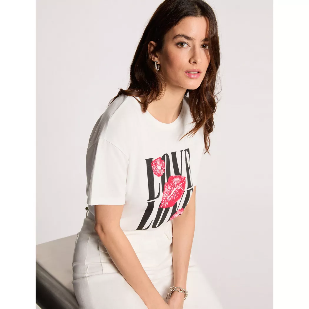 Morgan - T-Shirt, für Damen, Leinen, Größe L