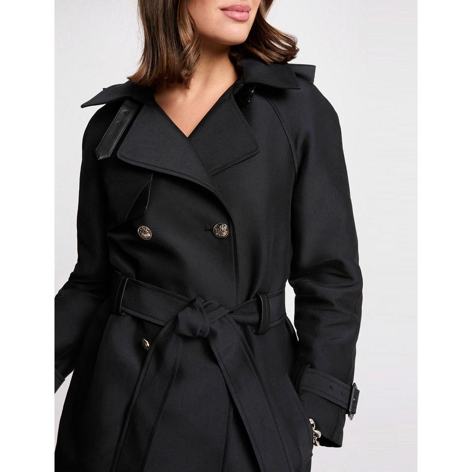 MORGAN Trenchcoat mit Kapuze doppelreihig  