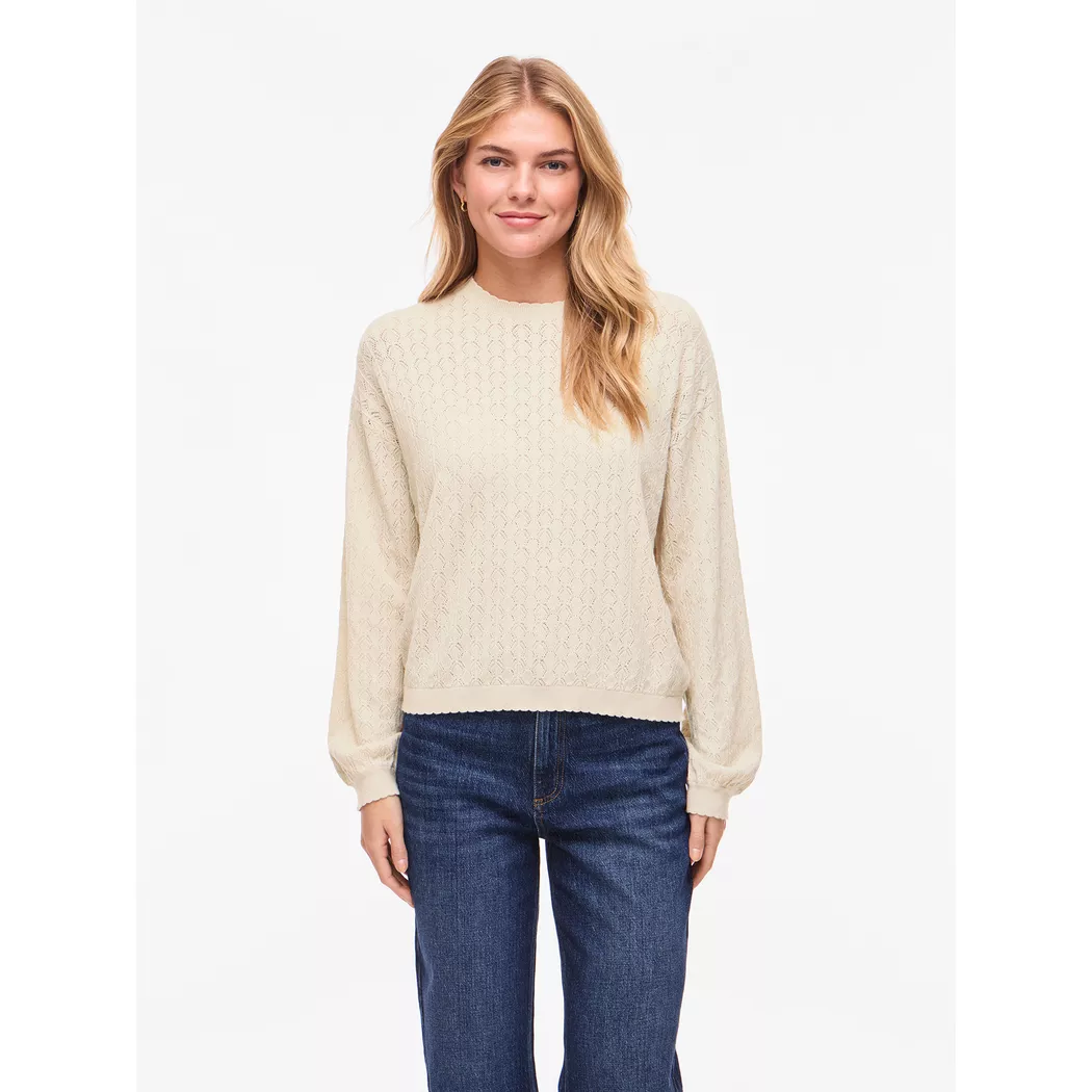 VILA - Pullover, für Damen, Nature, Größe L