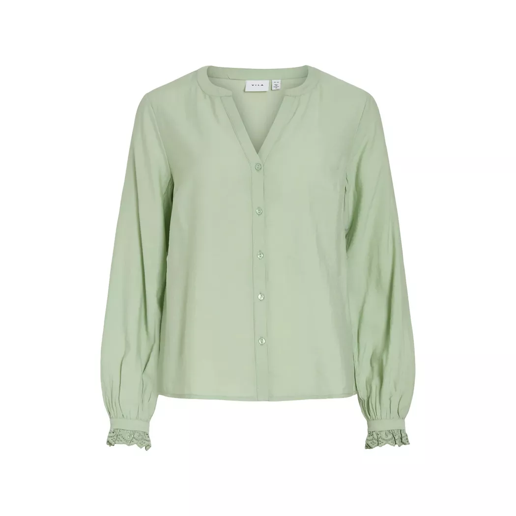 VILA - Bluse, für Damen, Hellgrün, Größe 36