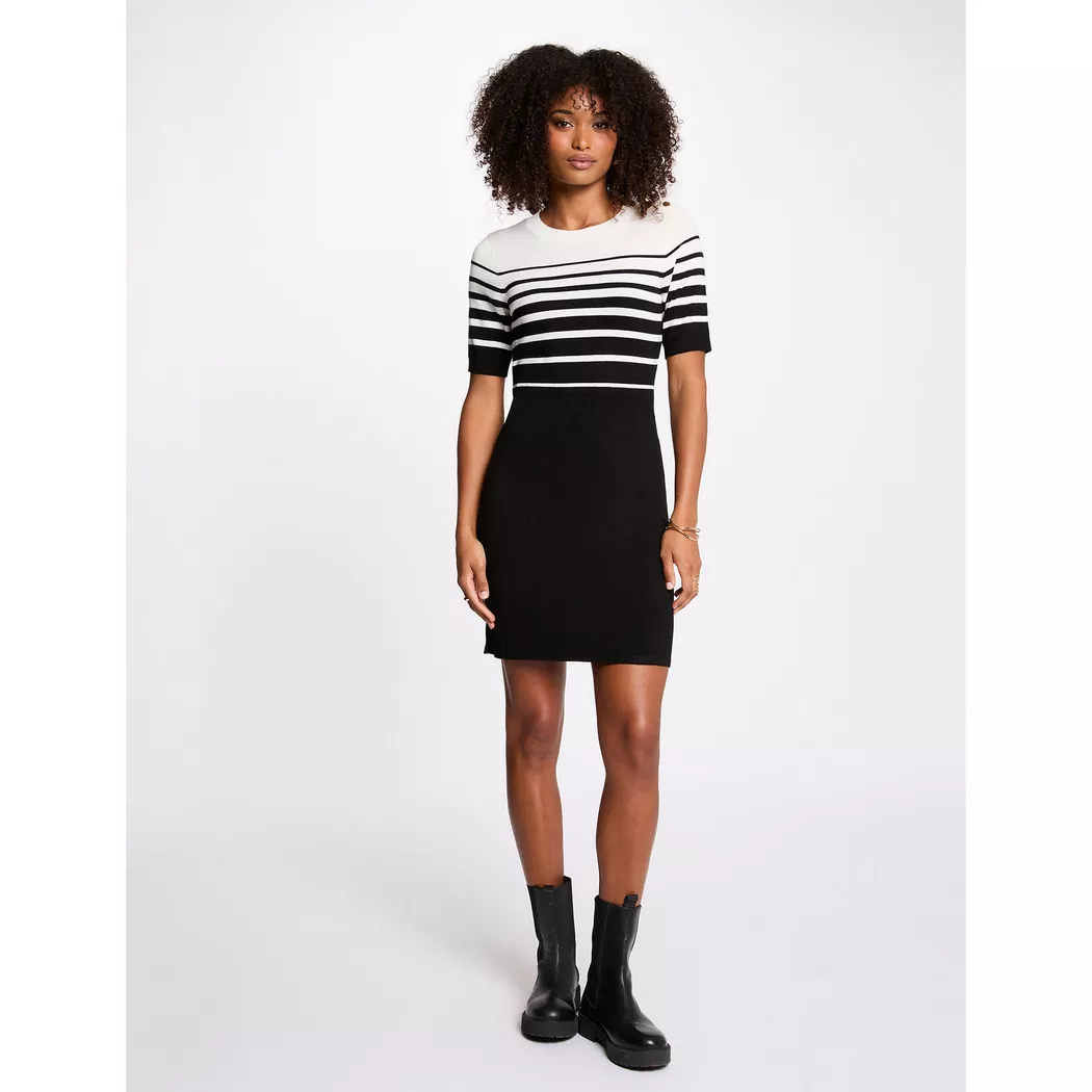 Morgan - Kleid, für Damen, Schwarz/Weiss, Größe XS