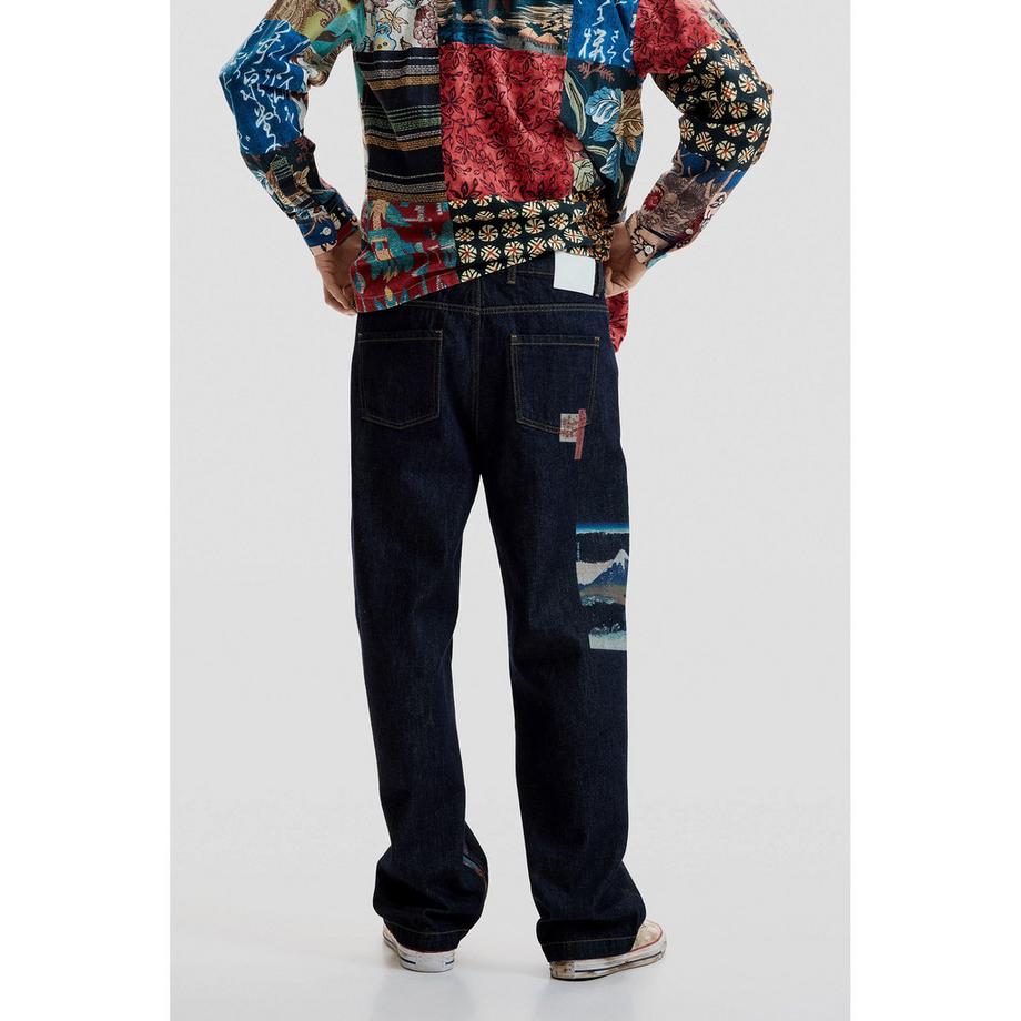 Desigual Jeans Coupe Droite  