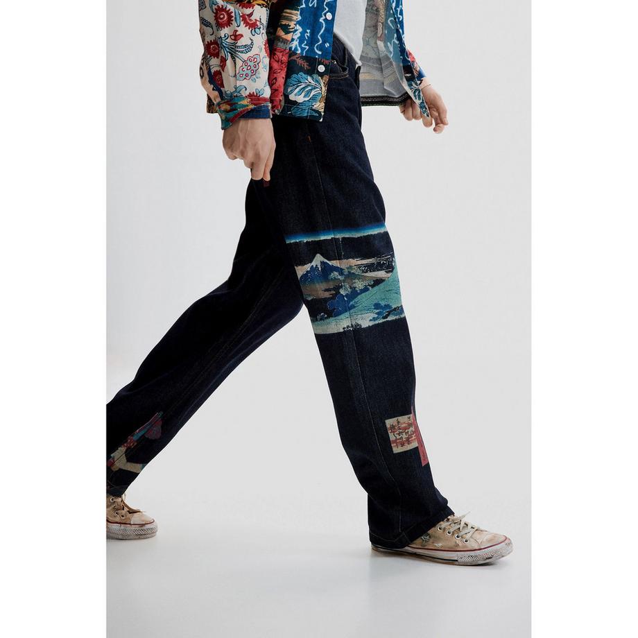 Desigual Jeans Coupe Droite  