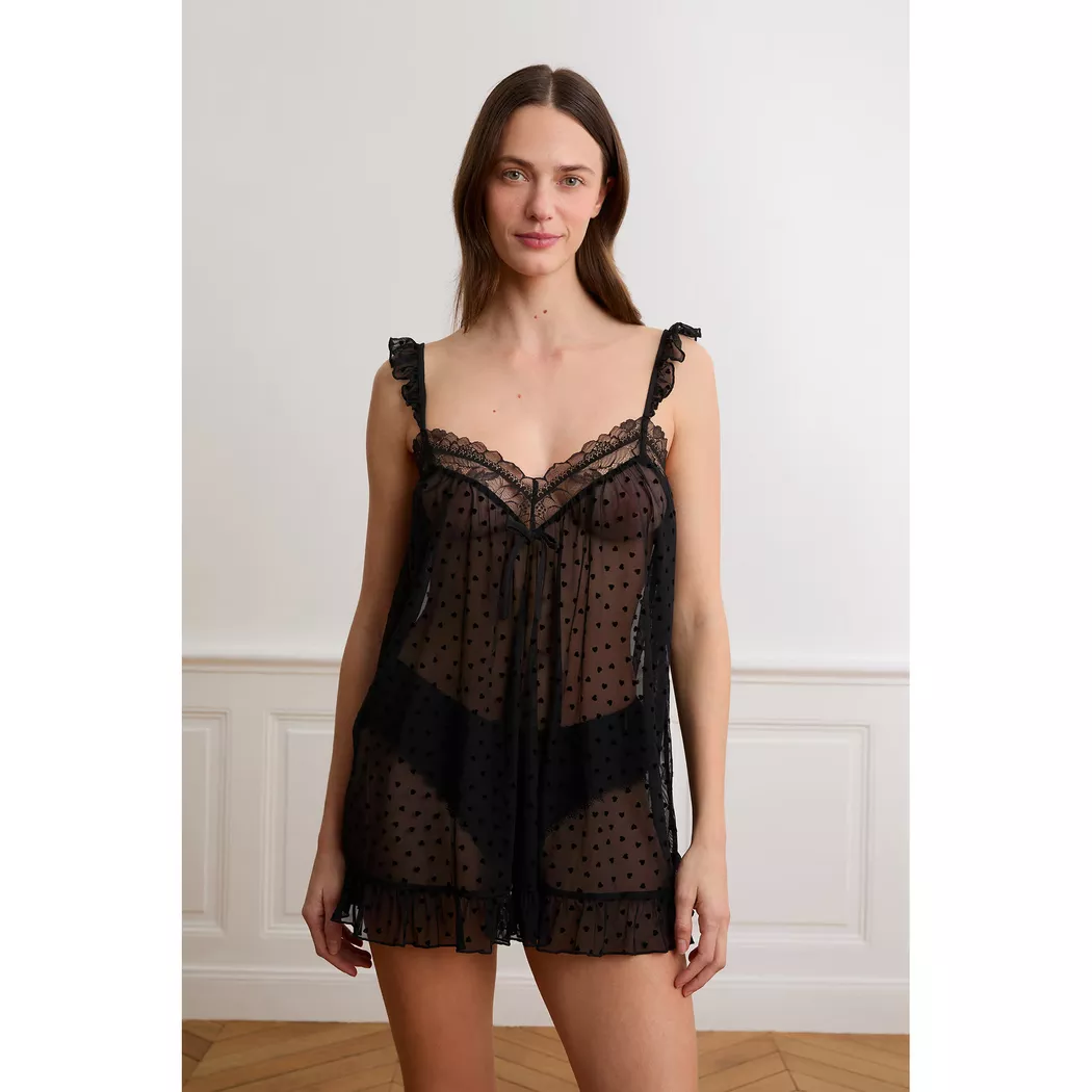 Etam - Nuisette, für Damen, Schwarz, Größe L