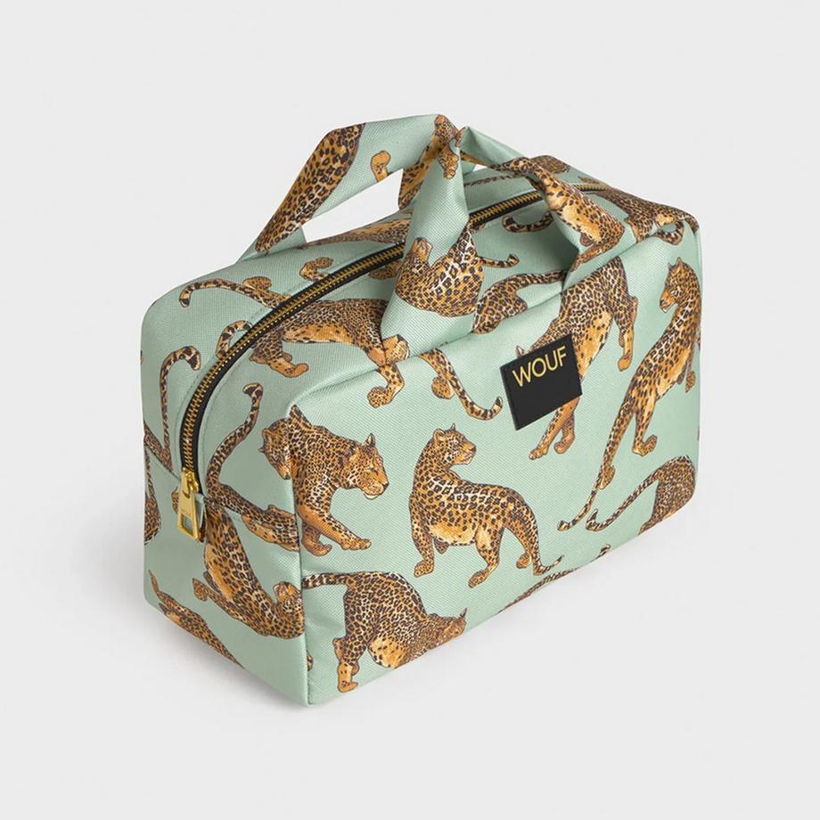 Wouf Porta trucchi Emerald Leopard 