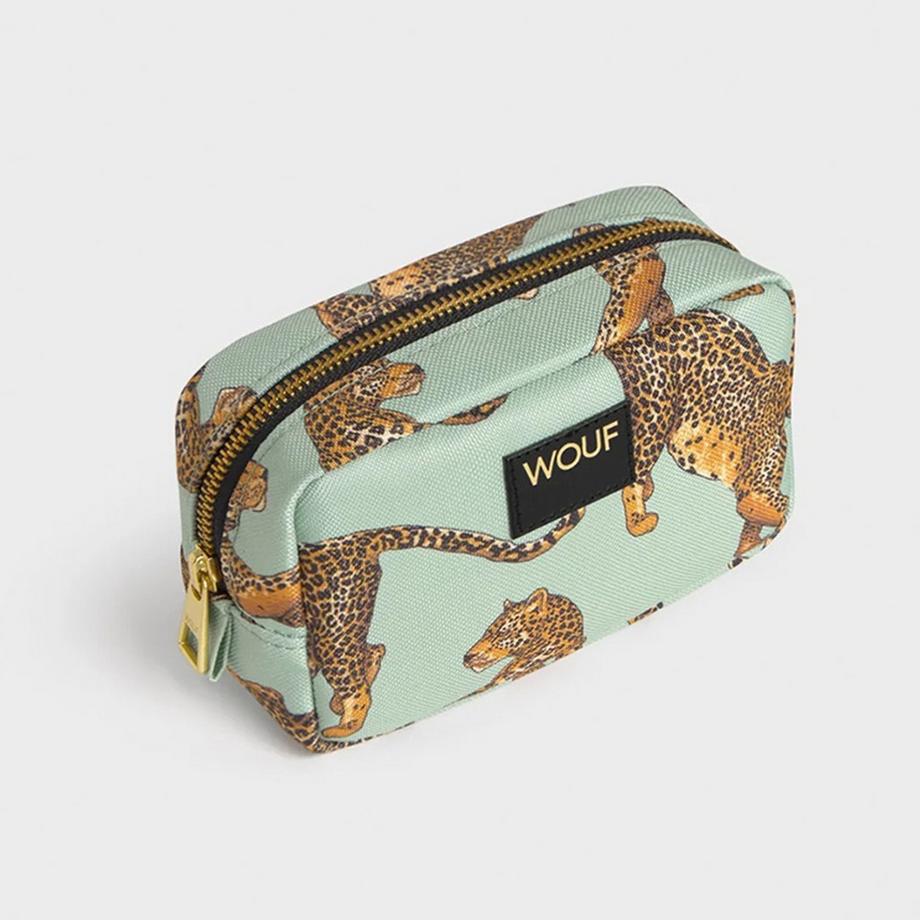 Wouf Porta trucchi Emerald Leopard 