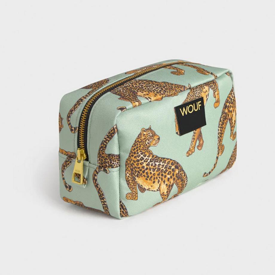 Wouf Porta trucchi Emerald Leopard 