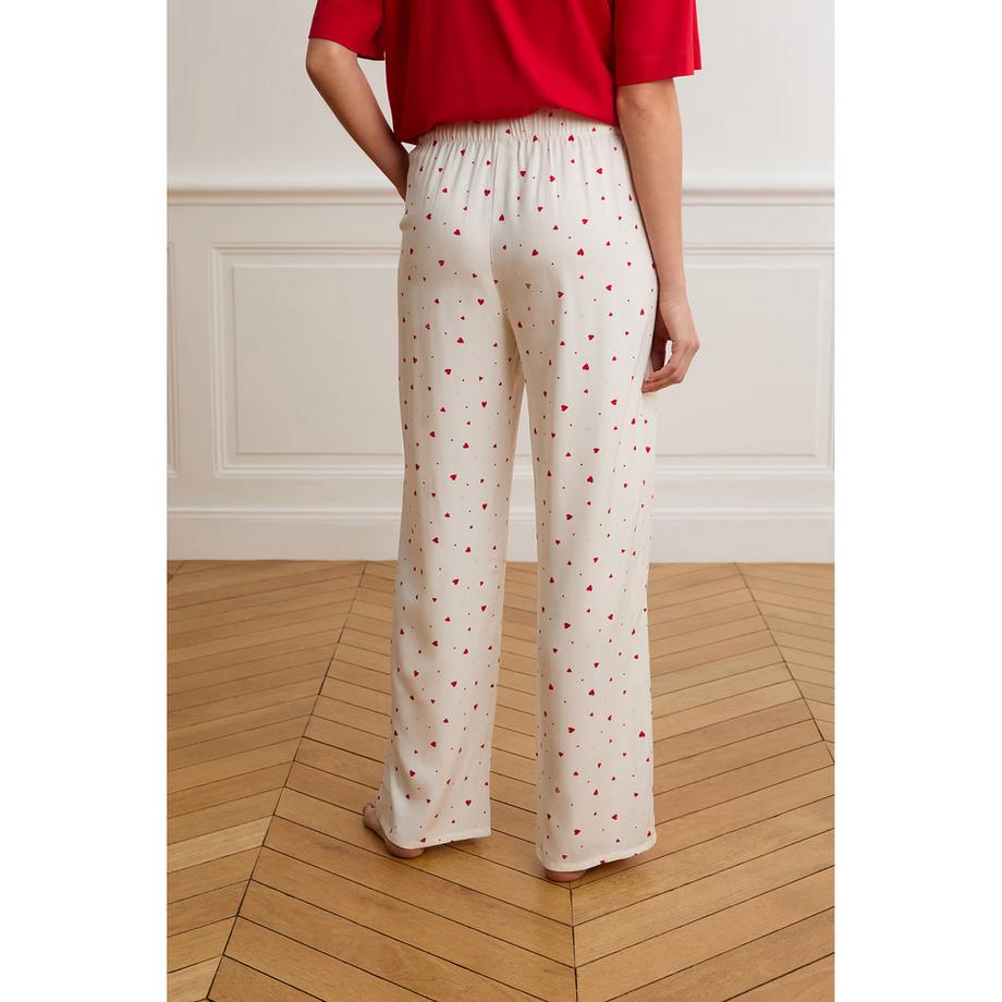 Etam Pantalon de pyjama imprimé cœurs  