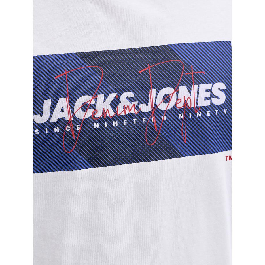 JACK & JONES Cole Print Rundhals Kurzarm T-Shirt  