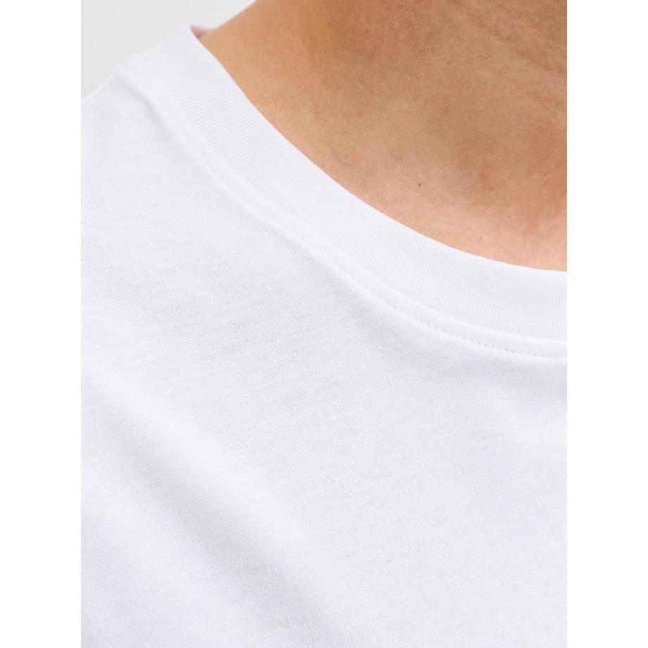 JACK & JONES Perry T-Shirt Col Rond avec Imprimé Palmier  