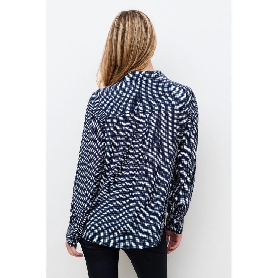 Caroll Chemisier à manches longues Regular Fit avec petit motif à carreaux  
