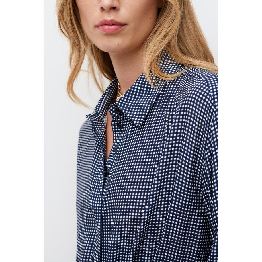 Caroll Chemisier à manches longues Regular Fit avec petit motif à carreaux  