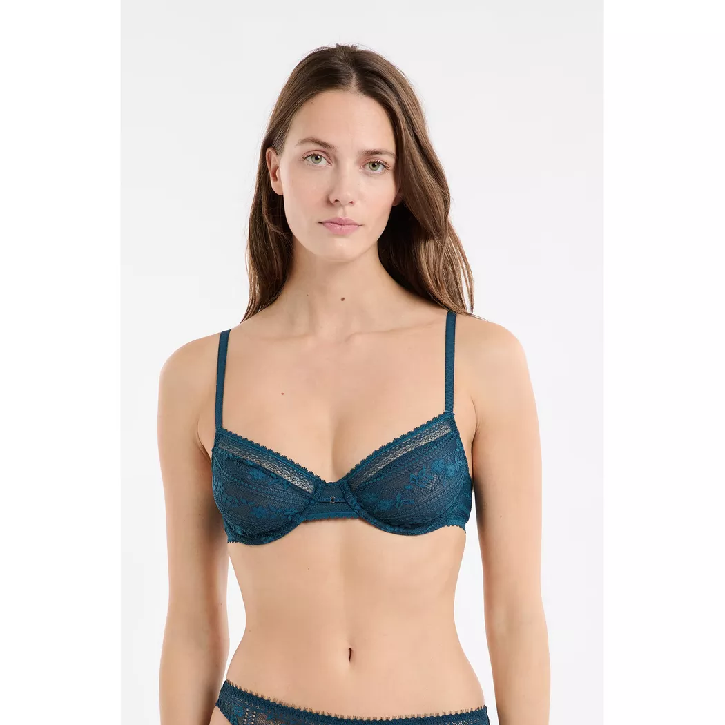 Etam - Bh, für Damen, Dunkelblau, Größe 75C
