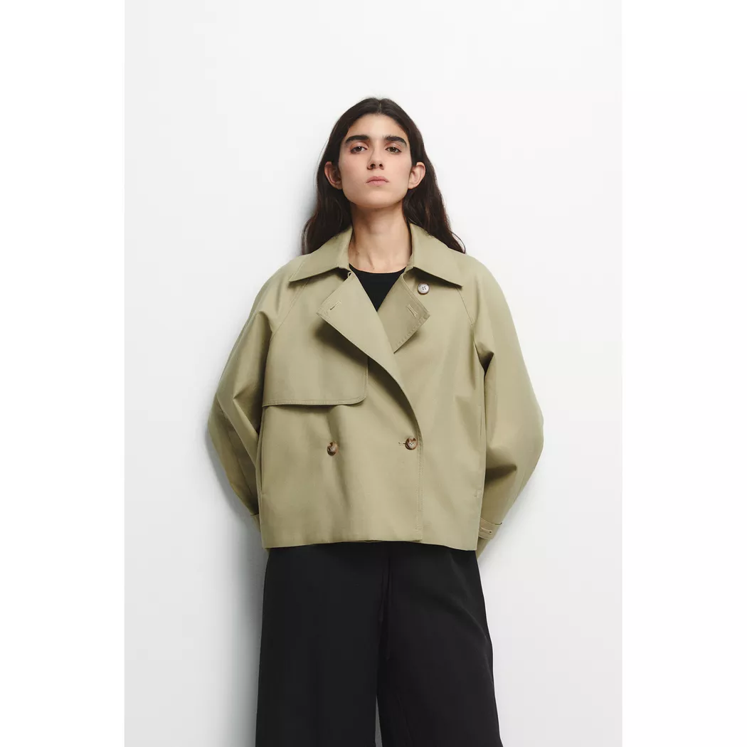 Sfera - Trenchcoat, für Damen, Khaki, Größe S