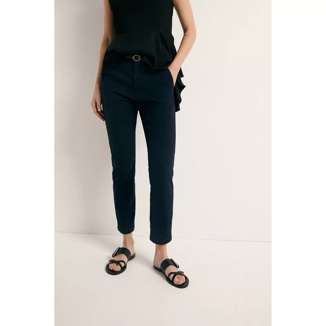 Sfera - Chinohose, Slim Fit, für Damen, Marine, Größe 44