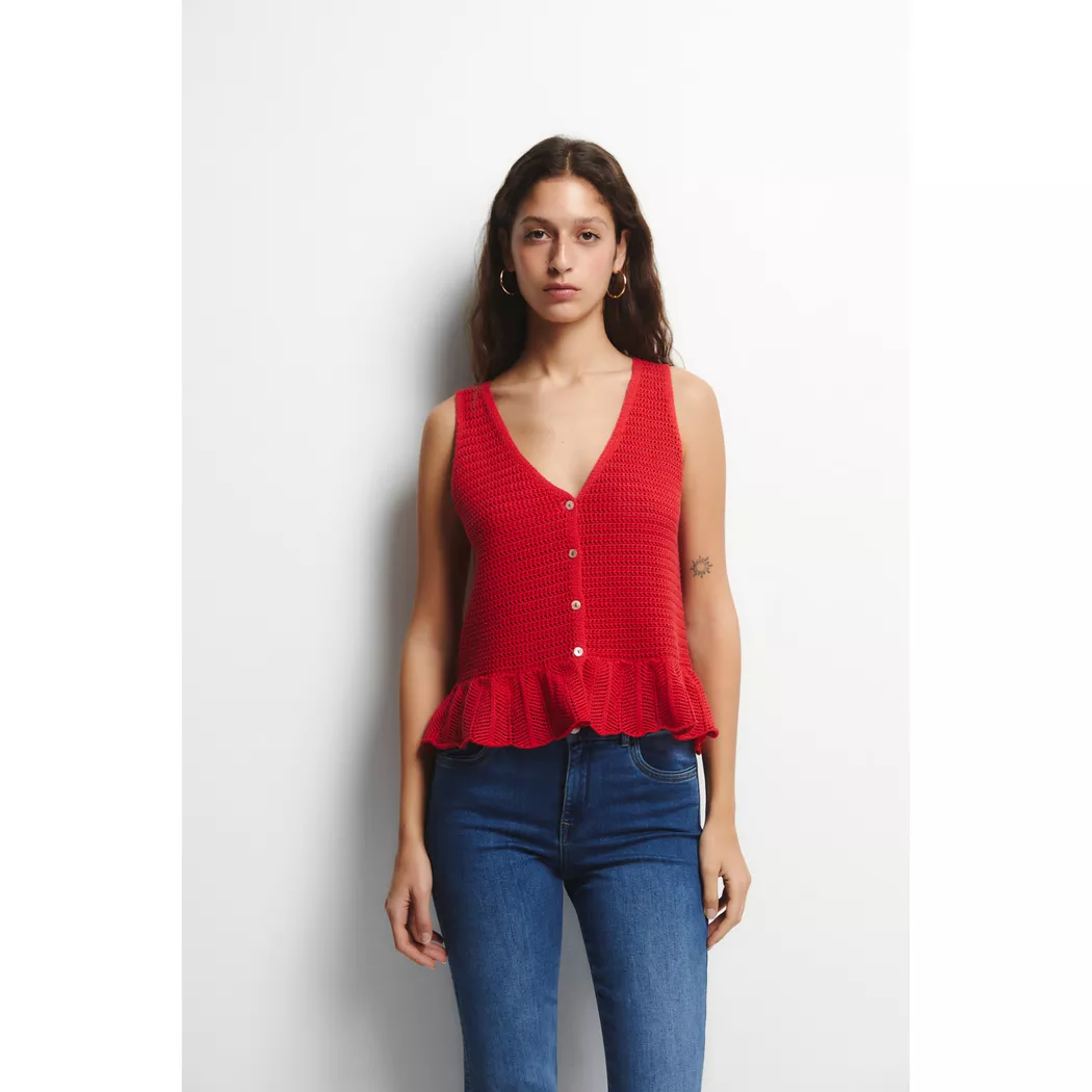 Sfera - Top, für Damen, Rot, Größe XL