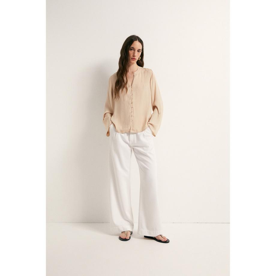 Sfera Chemisier à Manches Longues Col V  